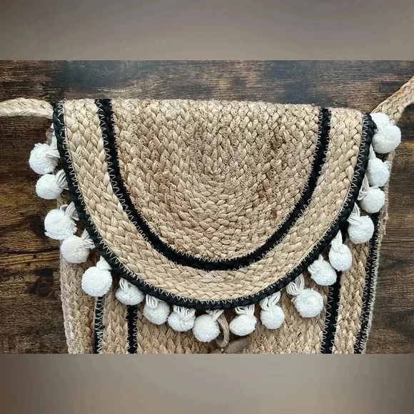 World Market | jute surfer, boho crossbody tote bag - Picture 2 of 15